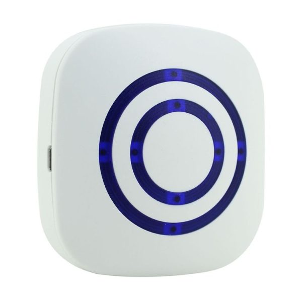 FY-0256 2 in 1 PIR Infrared Sensors (Transmitter + Receiver) Wireless Doorbell Alarm Detector for Home / Office / Shop / Factory, EU Plug - Image 6