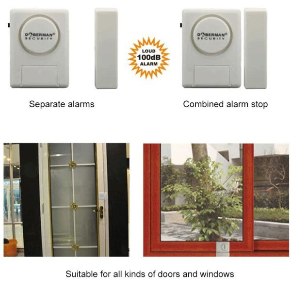 DOBERMAN SE-0119 Household Anti-theft Wireless Remote Control Door Magnetic Sensor Alarm - Image 6