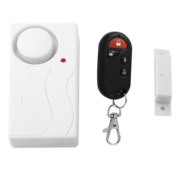 Home Security Wireless Remote Control Door Window Siren Magnetic Sensor Alarm Warning, 1 Remote Controller + 1 Magnetic Sensors - Image 5