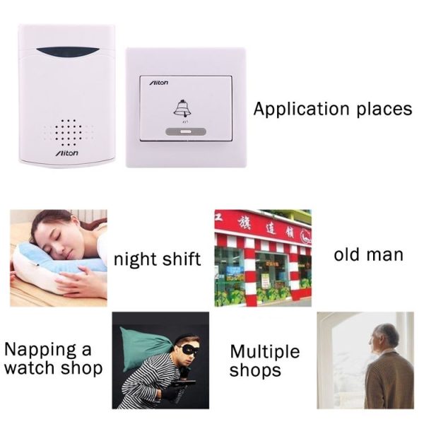 Aiton V006C Wireless Digital Music Doorbell, Receiver Distance: 150m - Image 14