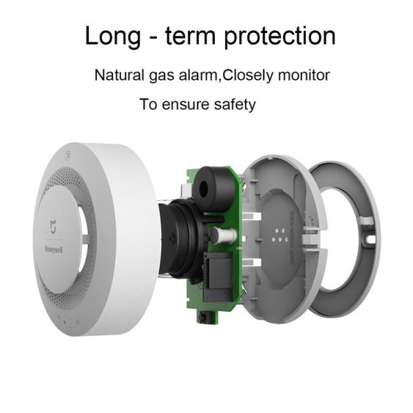 Original Xiaomi Mijia Honeywell Smart Fire Alarm Smoke Detector Alarm, Work with Multifunctional Gateway (CA1001) Mihome APP Control (White) - Image 5