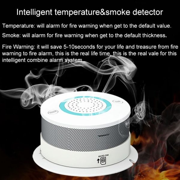 PA-438W DC 5V WiFi Smoke & Temperature Alarm Detector - Image 11