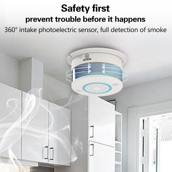 PA-438W DC 5V WiFi Smoke & Temperature Alarm Detector - Image 8