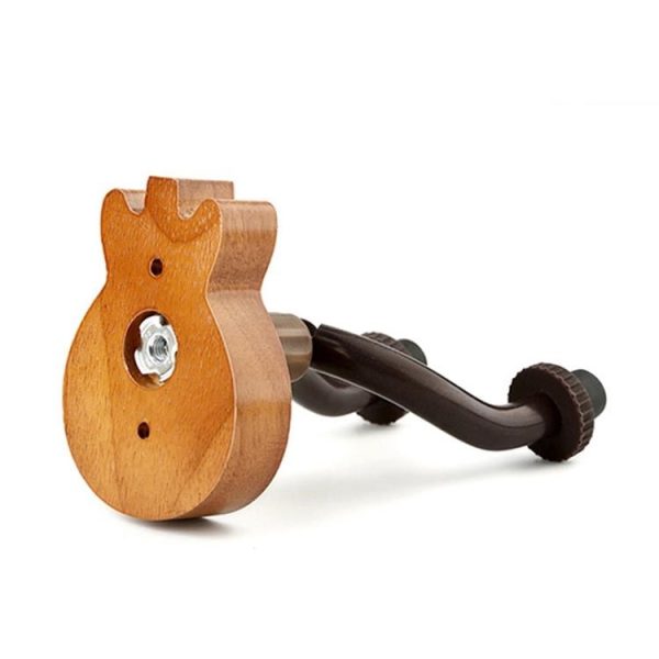 Deep Wood Grain Guitar Ukulele Wood Wall Hook - Image 2