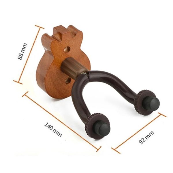 Deep Wood Grain Guitar Ukulele Wood Wall Hook - Image 6