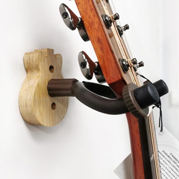 Deep Wood Grain Guitar Ukulele Wood Wall Hook - Image 7