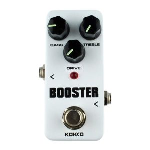 KOKKO FBS2 2-Band EQ Booster Mini Guitar Effect Pedal (White)