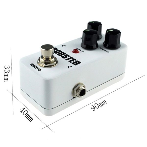 KOKKO FBS2 2-Band EQ Booster Mini Guitar Effect Pedal (White) - Image 7