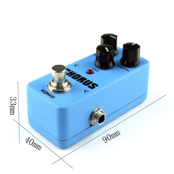 KOKKO FCH2 Mini Guitar Analog Monoblock Chorus Effects Pedal (Blue) - Image 7