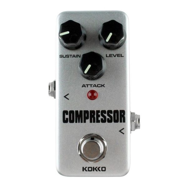 KOKKO FCP2 Mini Electric Guitar Monoblock Compressor Effects Pedal (Grey) - Image 2
