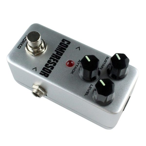 KOKKO FCP2 Mini Electric Guitar Monoblock Compressor Effects Pedal (Grey) - Image 4