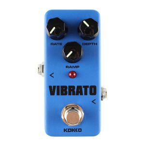KOKKO FVB2 Mini Electric Guitar Monoblock Vibrato Effects Pedal (Blue)