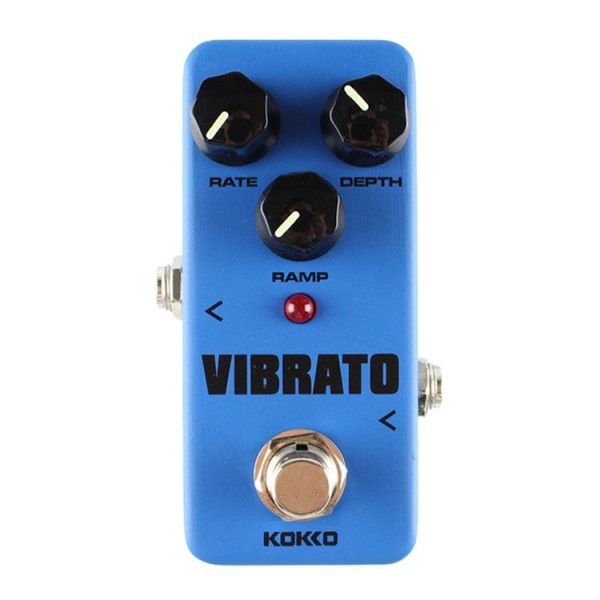 KOKKO FVB2 Mini Electric Guitar Monoblock Vibrato Effects Pedal (Blue) - Image 2