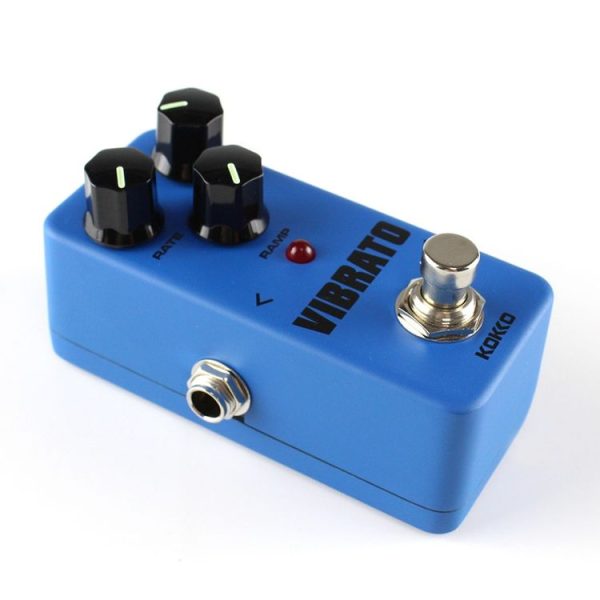 KOKKO FVB2 Mini Electric Guitar Monoblock Vibrato Effects Pedal (Blue) - Image 4