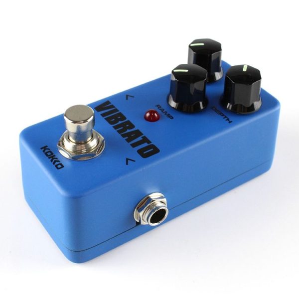 KOKKO FVB2 Mini Electric Guitar Monoblock Vibrato Effects Pedal (Blue) - Image 5