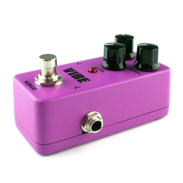 KOKKO FUV2 Mini Electric Guitar Analog Rotating Speaker Monoblock Effects Pedal (Magenta) - Image 5