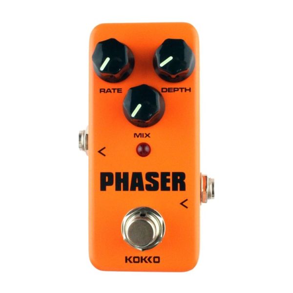KOKKO FPH2 Mini Electric Guitar Analog Phaser Monoblock Effects Pedal (Orange) - Image 2