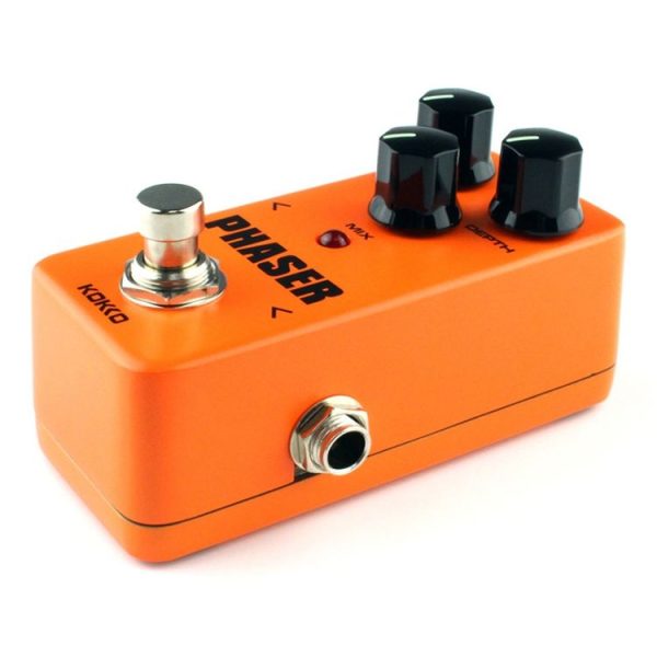 KOKKO FPH2 Mini Electric Guitar Analog Phaser Monoblock Effects Pedal (Orange) - Image 5
