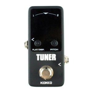 KOKKO FTN2 Guitar Mini Monoblock Effects Pedal Tuner, High Sensitivity Dual Mode Display Screen (Black)