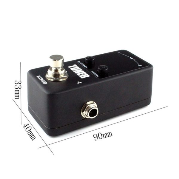 KOKKO FTN2 Guitar Mini Monoblock Effects Pedal Tuner, High Sensitivity Dual Mode Display Screen (Black) - Image 7