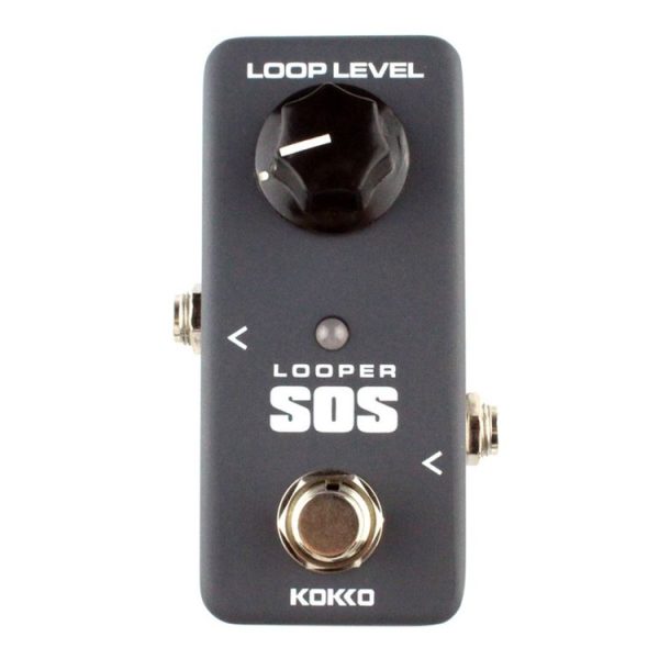 KOKKO FLP2 Mini SOS Looper Guitar Loop Recording Monoblock Effects Pedal (Black)
