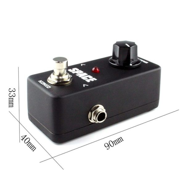 KOKKO FRB2 Mini Electric Guitar Reverb Sound Monoblock Effects Pedal Space (Black) - Image 7