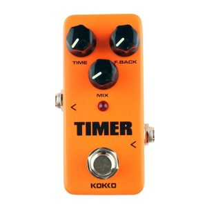 KOKKO FDD2 Mini Electric Guitar Digital Delay Effects Pedal Timer (Orange)