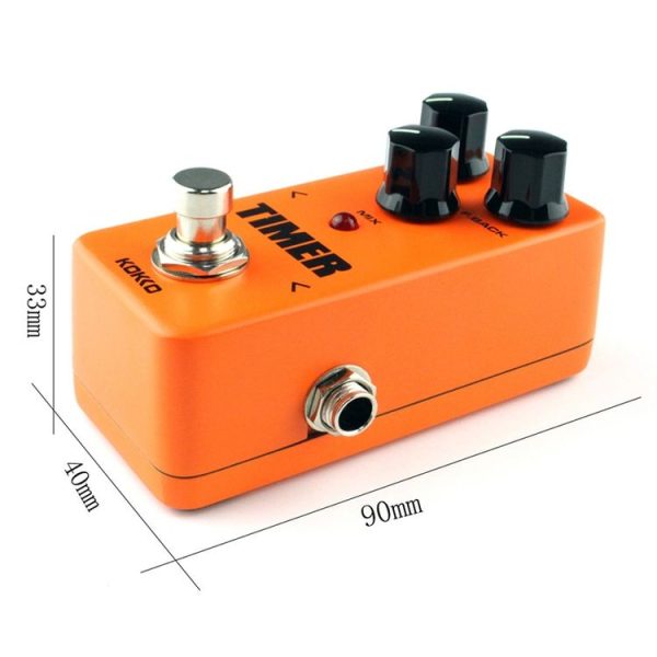 KOKKO FDD2 Mini Electric Guitar Digital Delay Effects Pedal Timer (Orange) - Image 7