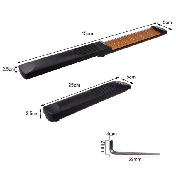 6 Fret Portable Pocket Guitar Practice Tool Gadget for Beginner Chord Fingering Practice Tool - Image 7