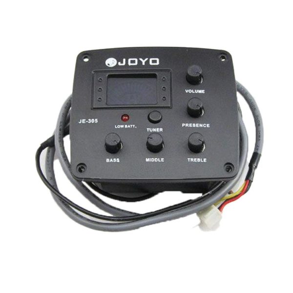 JOYO JE-305 Guitar Pickup 4-Band EQ Preamp Tuner Pickup Equalizer with Tuning Function (Black) - Image 3