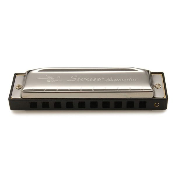 Swan SW1020-7 10 Holes Diatonic Blues Harp Harmonica Adult Student Children Beginner Instruments - Image 2