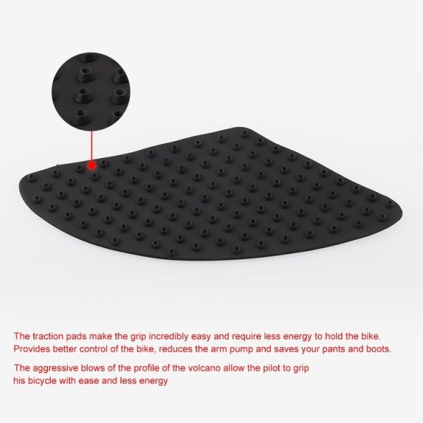 MB-OC024 Motorcycle Modification Accessories Pasteable Tank Anti-slip Side Insulation Protection Pad for Yamaha / Kawasaki / Honda - Image 4