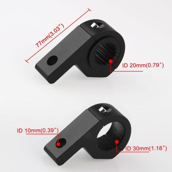 MB-EA076-1 Motorcycle Modification Accessories 20-30mm Universal Guardrail Spotlight Fixed Clip Bracket - Image 4