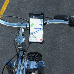 Borofone BH15 Le Tour One-button Universal Mobile Phone Holder for Motorcycle / Bike, Suitable for 3.7-6.5 inch Mobile Phone (Black)