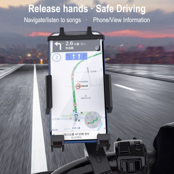 M2 Motorcycle Fixed Anti-shake Mobile Phone Holder For 4.7-6.7 inch Mobile Phone - Image 4