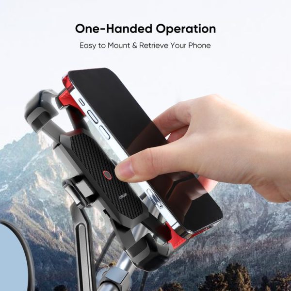 JOYROOM JR-ZS288 Motorcycle Mobile Phone Mount Holder (Black) - Image 3