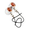 1 Pair KC801 12V Modified Universal Motorcycle LED Turn Signal (Silver) - Image 4