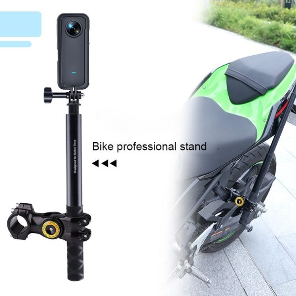 Motorcycle Bicycle Handlebar Fixture Mount Camera Bracket Adapter (Black) - Image 6