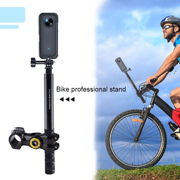 Motorcycle Bicycle Handlebar Fixture Mount Camera Bracket Adapter (Black) - Image 7