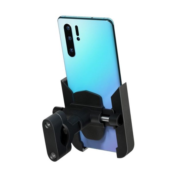 CS-1068A1 Motorcycle Aluminum Alloy Mobile Phone Holder Bracket, Handlebar Version (Black) - Image 2