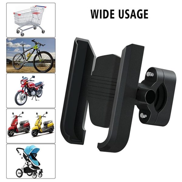 CS-1068A1 Motorcycle Aluminum Alloy Mobile Phone Holder Bracket, Handlebar Version (Black) - Image 9