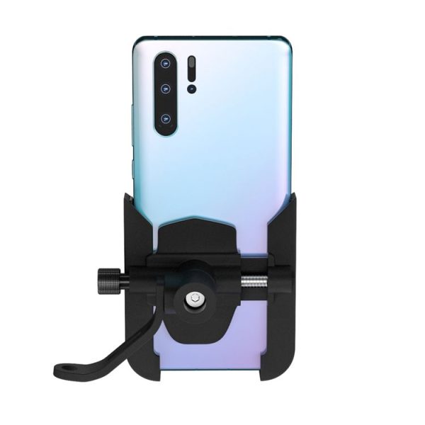 CS-1068B1 Motorcycle Aluminum Alloy Mobile Phone Holder Bracket, Mirror Holder Version (Black) - Image 2