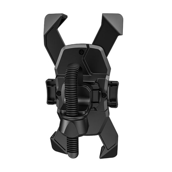 Hoco CA58 Light Ride One-button Bicycle Motorcycle Universal Mobile Phone Holder Bracket (Black) - Image 3