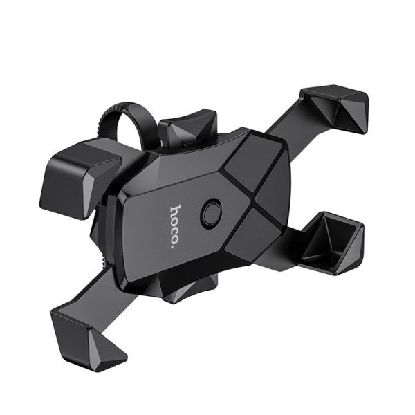 Hoco CA58 Light Ride One-button Bicycle Motorcycle Universal Mobile Phone Holder Bracket (Black) - Image 4