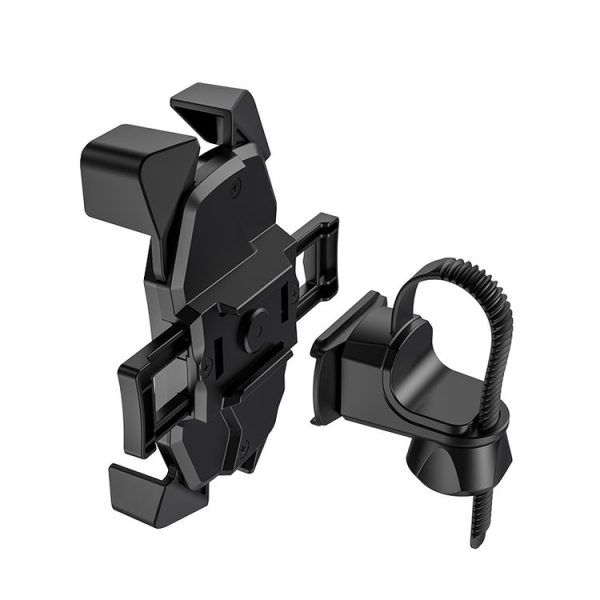 Hoco CA58 Light Ride One-button Bicycle Motorcycle Universal Mobile Phone Holder Bracket (Black) - Image 5