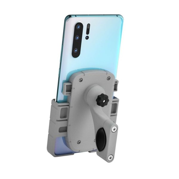 CS-1065A2 Motorcycle Aluminum Alloy Mobile Phone Holder Bracket, Handlebar Version (Silver) - Image 2