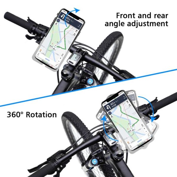 CS-1065A2 Motorcycle Aluminum Alloy Mobile Phone Holder Bracket, Handlebar Version (Silver) - Image 7