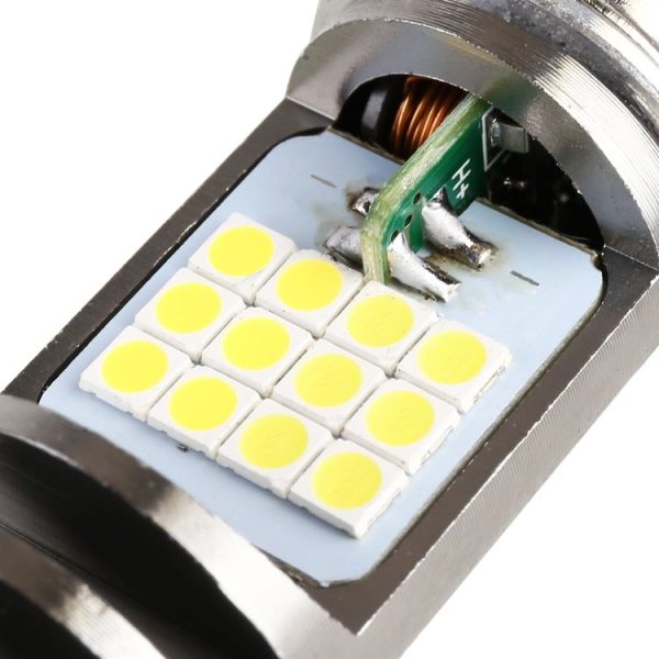 H4 DC12V / 7.4W Motorcycle LED Headlight with 24LEDs SMD-3030 Lamp Beads (White Light) - Image 4