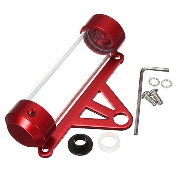 MP1001 Motorcycle Paper Car License Plate Placement Tube Waterproof Motorcycle Tax Tube Cylindrical Disc Paper Holder Air Vehicle License Plate Frame for Motorcycles (Red) - Image 5