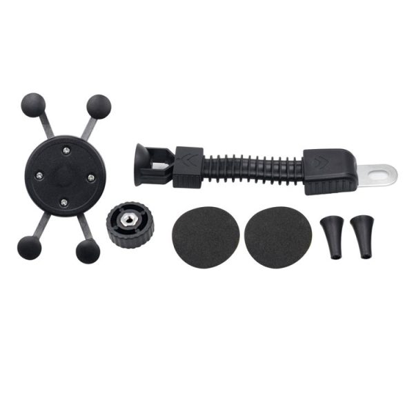 CS-1073B1 Motorcycle Mobile Phone Holder Bracket, Mirror Holder Version (Black) - Image 2